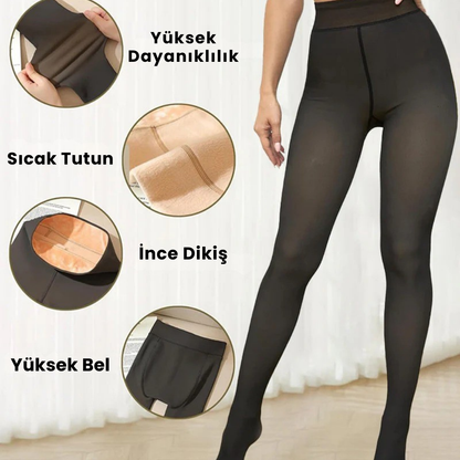 Velosna® | Polar Astarlı Külotlu Çorap