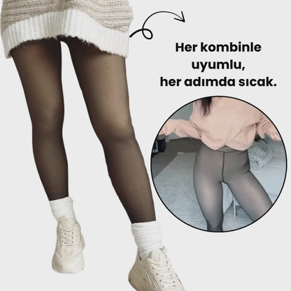 Velosna® | Polar Astarlı Külotlu Çorap